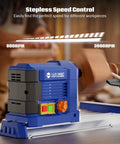 Badass Benchtop Wood Lathe Featuring A Solid 600 Watt Motor For Effortless Spinning And Flawless Detail Work Made For Weekend Tinkerers And Pro Level Woodcrafting Pros with stepless speed control feature.