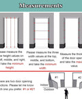 Top Notch Paintable Drywall Access Panel measurements instructions for height, width, and door opening directions.