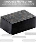 Straight Up Reliable 12V AC DC Switching Power Supply 3W PCB Mount, black module with protection features for reliable use.