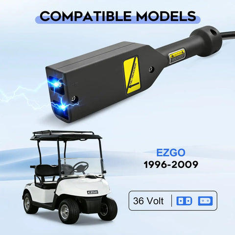 Charging plug for 18 Amp 36 Volt Golf Cart Battery Charger For EZGO TXT D Style Plug Fast Charge Waterproof IP67