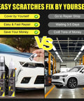 Volvo Exact Color Matched Scratch Repair Kit 2 in 1 Touch Up Paint for XC60 XC40 S60 S90 V60 V90 use on white car scratch