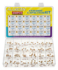 Monolithic Ceramic Capacitor Kit With 24 Values For Electronics Prototyping And Experiments, 50V Rating, open box view