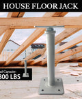 No Fuss 4 Pack Adjustable House Jacks Expanding 11.8 To 16 Inches With 8800 Lbs Per Unit For Quick Floor Leveling, gray steel column.