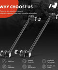 Two Front Sway Bar Link Kit Fits Toyota Lexus Scion Vehicles Including RAV4 Corolla iM Prius Plug In Mirai CT200h HS250h NX300 tC xB iM Beef Up Your Ride With Smoother Handling displayed with installation icons