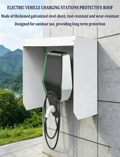 Tough As Nails Outdoor EV Charger Cover And Waterproof Charging Station Protector forged from rust resistant galvanized steel