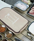 Outdoor Cutlery Portable Set for Camping and Picnics with Secure Pouch and Built In Elastic Slots Keeps Utensils From Shifting