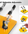 Helping Hands Soldering Station With A 3.9 By 3.9 Inch Stable Base 360 Degree Adjustable Soldering Clamp Four Flexible Magnetic Arms