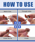 How to use Screw Cap Covers Kit 800 Pcs Two Styles Hinged And Snap Covers 4mm 5mm 6mm 9 Colors in four steps