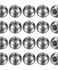 20 Pack Threaded Ball Nut Knobs M6x12mm Carbon Steel Female Thread Ball Nut Cap Chrome Tone For Lighting Fixtures Machinery DIY