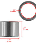 Rear Swing Arm Bushing Kit For Honda Includes Pivot Shafts And Collars Needle Bearing Dust Seals Bolts Nuts And Bearing dimensions
