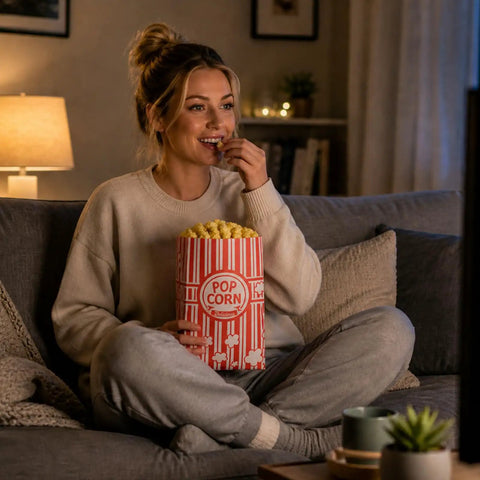 Popcorn Bags 120 Pack 1oz Servings Bulk For Popcorn Machines Movie Nights And Home Theater Snacks Made From Food Grade Paper