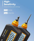 Pro Grade Handheld Vibration Meter Digital Tester showing high precision sensors and large display for motor diagnostics