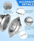 Magnetic Dryer Vent Connector Kit 4-Inch By 31.5-Inch Aluminum Foil Hose With Clamps No Fuss Snap On Magnetic Coupling details