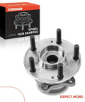 Front view of Beefed-Up Rear Wheel Bearing And Hub Assembly With ABS For Kia Sorento 2011 2015 And Hyundai Santa Fe 2007 2020 FWD