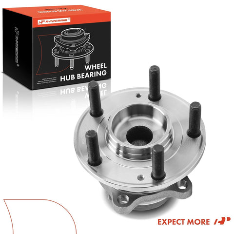 Front view of Beefed-Up Rear Wheel Bearing And Hub Assembly With ABS For Kia Sorento 2011 2015 And Hyundai Santa Fe 2007 2020 FWD