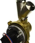 Solenoid Housing Replacement Part For 8301 8302 8303 8304 Chrome Finish, front angle view with wiring connectors