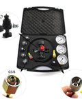 Nitrogen Shock Fill And Accumulator Charging Kit With Three Gauges 1500 PSI 4000 PSI And 6000 PSI Beefy Heavy Duty in storage case