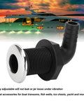 Nylon Hose Through Hull Fittings For Boats 3/4 Inch 20mm Twist Adjust Leakproof Connector with Yacht in Background