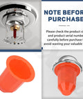Kickass Magnetic Fire Sprinkler Covers 30 Pack Orange ceiling sprinkler head guard with a magnetic paint shield for job sites.