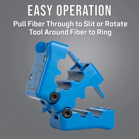 Fiber Optic Mid Span Slit And Ring Tool For Corning Minixtend HD Cables showing easy open lock and precision grooves