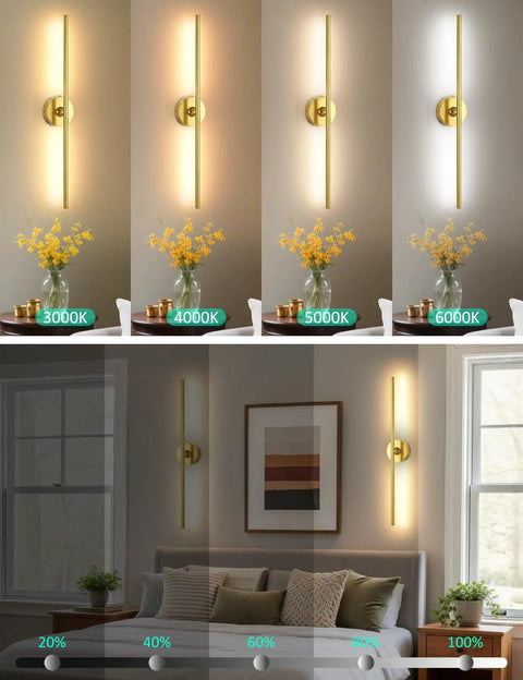 Straight Up Game Changer Wireless Wall Sconces Set Of Two Rechargeable 10000Mah Battery Light with adjustable brightness settings.