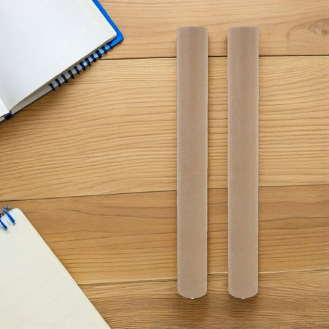 Two kraft paperboard poster tubes from 10 Pack Kraft Paperboard Poster Tubes With Plastic Caps, 50mm Inner Diameter And 40cm Length