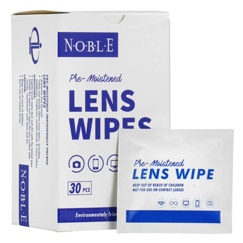 Pre Moistened Lens Wipes Individually Wrapped For Grab And Go Cleaning Of Glasses Phones Camera Lenses Screens Keyboards 30 Wipes