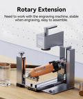 3 In 1 Laser Rotary Attachment For Engraving Cylindrical Objects Like Wine Glasses Tumblers Mugs And Rings, Built For Flexibility