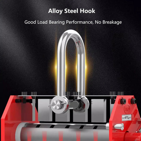 Hella Strong Heavy Duty Magnetic Lifter For Flat Steel Plates And Round Bars, showing alloy steel hook and components.