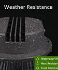 Beast 70W Barn Light With 9800 Lumen Output, 5000K Daylight Outdoor Flood Light showing water droplets on weather-resistant housing.