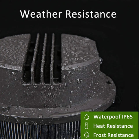Beast 70W Barn Light With 9800 Lumen Output, 5000K Daylight Outdoor Flood Light showing water droplets on weather-resistant housing.