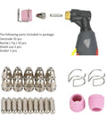AG60P Plasma Cutter Consumable Kit with electrodes, tips, shields, cups, brackets for torch gun replacement parts.