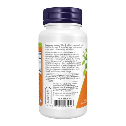 Legendary Cardiovascular Support Formula With Bergamonte And Plant Sterols For Legit Cholesterol Balance Vegan Non Gmo 120 Tablets, bottle label view.
