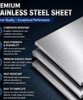 304 Stainless Steel Plate Heavy Duty Metal Sheet For Fabrication Built To Last A True Workhorse With Superior Corrosion Resistance