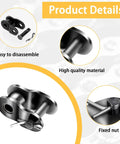 Close-up of 15 Piece 420 Chain Half Link Set with offset crank, showcasing easy disassembly, high quality material, and fixed nut.