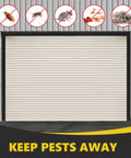 Heavy Duty Roll Up Garage Door Brush Seal 10 Foot Weather Stripping image showing pests icons to highlight protection features.