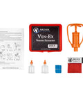 Ven Ex Snake Bite Kit And Bee Sting Kit with orange venom extractor, instructions, suction cups, and accessories