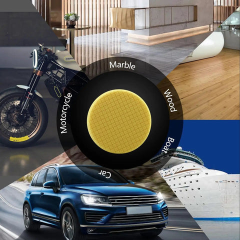 Heavy Cut Swirl Buster T80 Yellow Foam Polishing Pads For 6 Inch Backing Plate 6.5 Inch Face Car Buffer Polisher Compound Polishing And Waxing 3 Pack Set for various surfaces