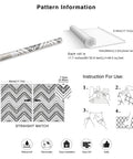 Peel And Stick Black And White Boho Geometric Textured Self Adhesive Wallpaper For Bathroom Decor Dope Look Easy To Install