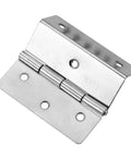 4 Pack 59mm Silver Cabinet Door Hinges For Furniture And Luggage Boxes, Heavy Duty Six Hole Tri Fold Decorative Hardware