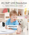 Must Have 360 Degree Pet Camera For Baby And Pets Indoor Security Camera With 1080P HD Pan Tilt Night Vision Motion Alerts Two Way Audio
