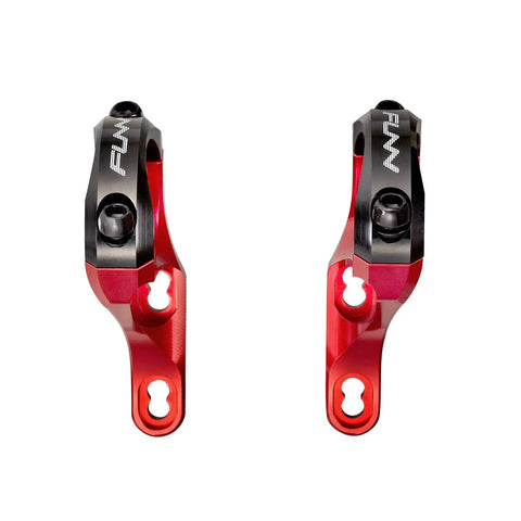 Direct Mount Mountain Bike Stem For 35mm Bars With 2 Piece Split Design, Lightweight Clamp Stem For Dual Crown Forks, Red