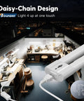 Two Foot LED Shop Light With 2200 Lumens And Cool Daylight 6500K Ceiling Or Hanging Mount Built Tough D Shaped Tube