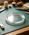 KT6808 Compatible Jewelry Tumbler Lid Transparent Round Barrel Cover on crafting workspace