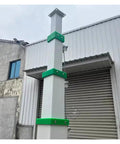 Rock Solid Manual Telescopic Lift Pole with Heavy Duty Mechanical Winch for Emergency Lighting Mount and Roof Access in action.