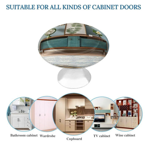 Sleek Round Stainless Steel Cabinet Knobs 2 Pack for dresser drawers, kitchen cupboards, bathroom, wardrobe, TV cabinet, wine cabinet.