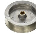 OEM Jockey Pulley Kit Dx1 Replacement Part 395579 for laundry appliances, silver aluminum wheels, bolts, and washers included.