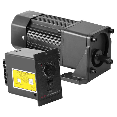 Heavy Duty 250W AC Gear Reducer Motor With Gearbox And Bracket, Adjustable 0 To 270 RPM, High Torque 6Nm, 15mm Shaft