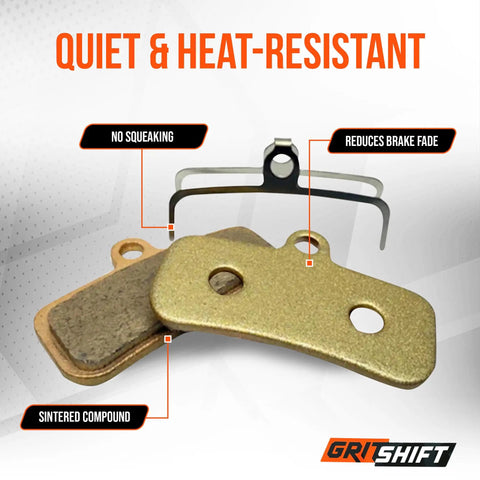 Beefed Up Sintered Brake Pads Front And Rear Set For Sur Ron LBX Segway X160 X260 Talaria MX3 MX4 Electric Dirt Bikes Direct Fit