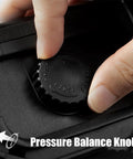 Close-up of a pressure balance knob on Torx Bit Set 77-Piece With 2 In 1 Ratchet Magnetic Bit Holder, featuring finger control.